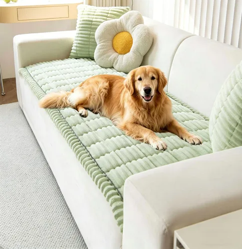 Vista 36 de OTOB Funda de sofá para perros, lavable, antideslizante, divertida funda para sofá para mascotas, protector de muebles suave y acogedor, apto
