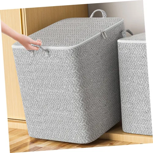 Vista 3 de Bolsa de almacenamiento de ropa 150l Organizador de almacenamiento de tela de gran capacidad con cremallera Organización para el hogar
