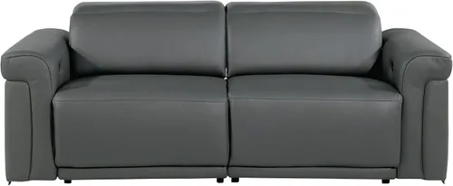 Vista 12 de Blackjack Furniture Mario - Sofá biplaza reclinable de cuero italiano de grano superior con reposacabezas y asientos ajustables, cargadores USB