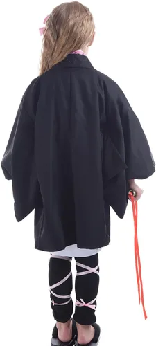Vista 3 de Nuoqi Nezuko Cosplay Nezuko Disfraz de Nezuko Kimono Uniforme Completo
