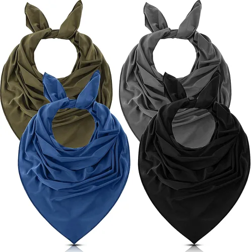Vista 11 de 4 bandanas refrescantes para hombres y mujeres, bandanas que absorben la humedad, bufandas, protección solar que se enfría al instante cuando está