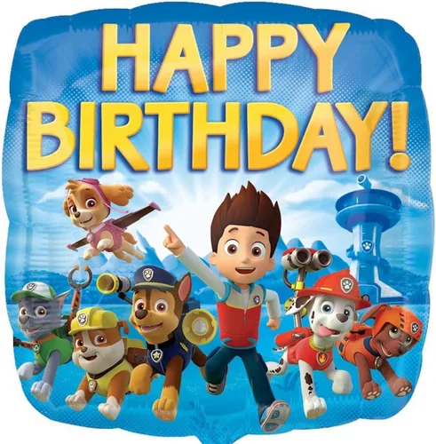 Vista 9 de Paw Pups - Globos de suministros para fiestas de cumpleaños de Rubble Marshall on Patrol