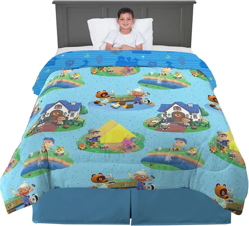 Vista 15 de Franco Ropa de cama para niños, edredón de microfibra suave, individual, Hello Kitty