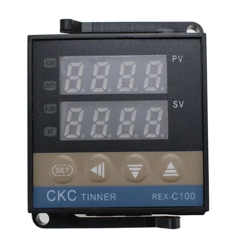 Vista 3 de REX-C100 Digital RKC PID Termostato Controlador de Temperatura Digital REX-C100/40A SSR Relé/K Termostato Sonda de Termostato Disipador de Calor