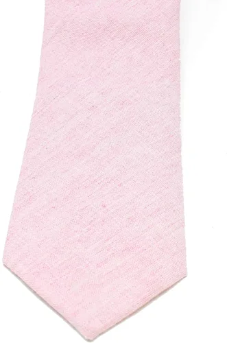 Vista 19 de Corbata delgada de algodón cambray para hombre, estilo desgastado texturizado - 2 1/2 pulgadas de ancho