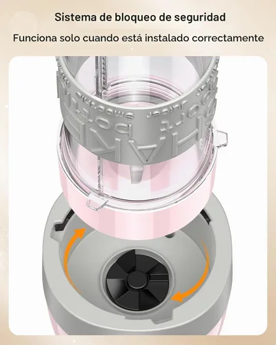 Vista 7 de Combo, licuadora y molinillo de batidos, batidoras de 10 piezas Rosa