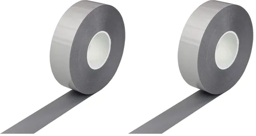 Vista 8 de Cinta de vinilo reflectante de transferencia de calor HTV de alta visibilidad para ropa gris (1 pulgada x 20 yardas)
