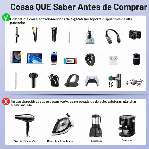 Vista 8 de Mapambo Convertidor de voltaje de 220 V a 110 V de EE. UU. a Europa para rizador y alisadores de cabello, convertidor de corriente para adaptador