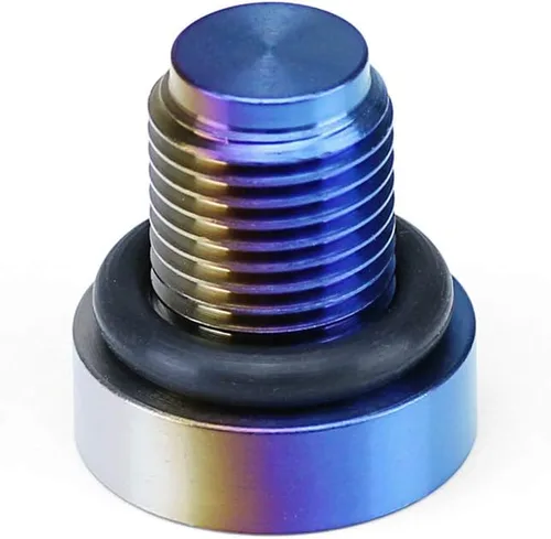 Vista 4 de Tornillo de purga de refrigerante de titanio reemplaza el plástico OEM HW22-1001