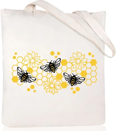 Vista 11 de Andeiltech - Bolsa de lona para mujer, con diseño de gato bonito y estética, bolsas reutilizables para compras y comestibles, con bolsillo