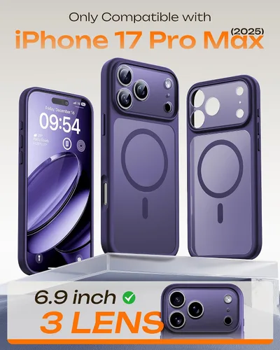 Vista 43 de TOCOL Funda para iPhone 11, compatible con Magsafe, protección completa de cámara, imanes integrados, protección contra caídas, funda translúcida