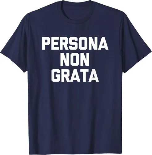Vista 48 de Persona Non Grata - Divertida camiseta sarcástica con frase sarcástica, Negro