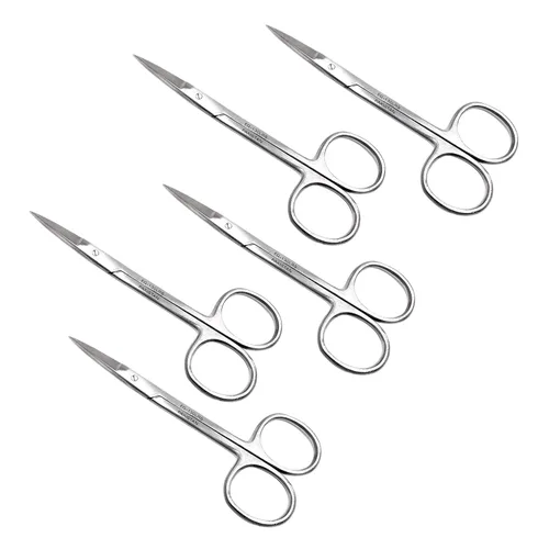 Vista 7 de Cynamed Iris - Tijeras de laboratorio de precisión de microdisección, punta fina recta, perfectas para médicos, enfermeras, EMS, estudiantes