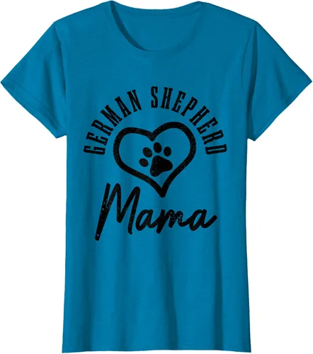 Vista 20 de Camiseta de pastor alemán para mujer, con diseño de pata de perro, pastor alemán, gris, S Asfalto