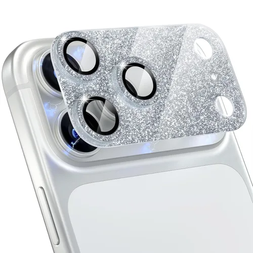Vista 10 de Choiche - Protector de lente de cámara para iPhone 16 Pro/iPhone 16 Pro Max Full Camera Cover with 9H Tempered Glass Lens Screen Protector Metal