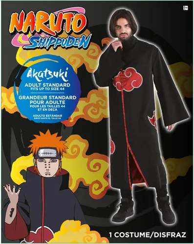 Vista 6 de Party City Bata Akatsuki para adultos - Naruto Shippuden, Varios