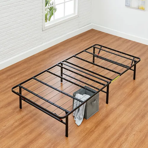 Vista 7 de Amazon Basics Armazón de cama plegable de plataforma de metal con instalación sin herramientas, 14 pulgadas de alto, armazón de acero resistente,