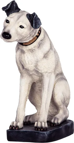 Vista 8 de Design Toscano Estatua de perro RCA Nipper
