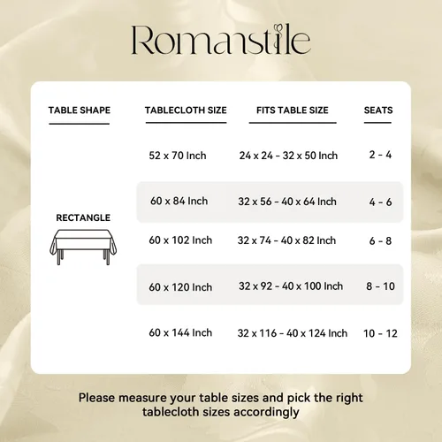 Vista 7 de Romanstile Mantel rectangular de jacquard de primavera, impermeable, diseño floral de damasco, manteles decorativos de tela pesada para cenas