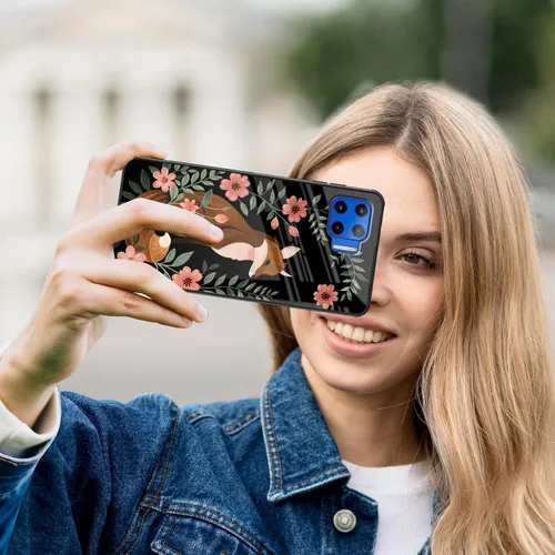 Vista 317 de Funda para Motorola Moto Edge 2022, cubierta trasera de vidrio templado con protector de pantalla, funda protectora a prueba de golpes para Motorola