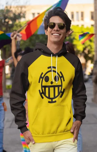 Vista 2 de Sudadera con capucha de anime Trafalgar Law Luffy, disfraz de cosplay