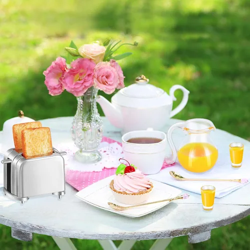 Vista 4 de Accesorios de decoración de casa de muñecas 1:12/1:6, modelo de escena en miniatura, juego de accesorios de cocina para desayuno, juguete