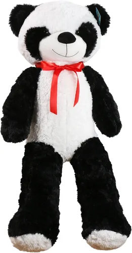 Vista 4 de Joyfay Oso de panda gigante de 39 pulgadas, peluche grande de 3 pies de alto, adorable y lindo panda de peluche de 39.4 in