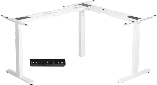 Vista 10 de VIVO Marco de escritorio eléctrico negro de esquina de 3 patas, DESK-V130EB