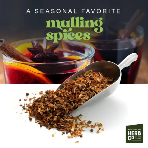 Vista 3 de Especias tradicionales para calentar, por Herb Co, mezcla de especias para vino caliente, sidra de manzana, té, vino y apoyo inmunológico, 1/4 lb