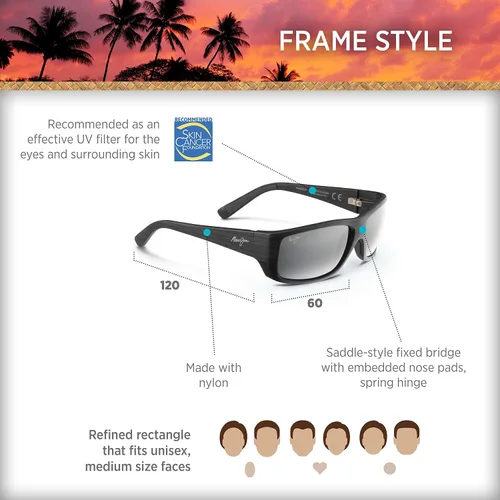Vista 8 de Maui Jim Gafas de sol polarizadas Wassup para hombre y mujer