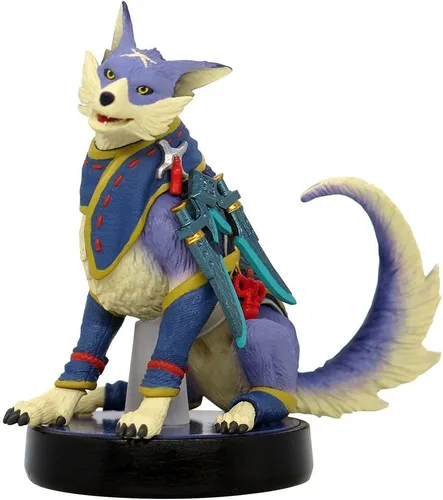 Vista 2 de Monster Hunter Rise Amiibo Palamute Figura Versión EE.UU.