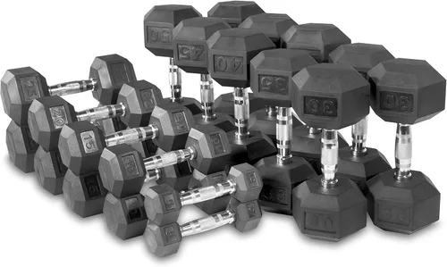Vista 4 de XMark Juego de mancuernas de 5 a 50 libras, pares de mancuernas con estante de almacenamiento de pesas, opción de soporte para mancuernas solamente