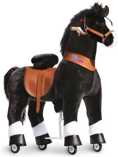 Vista 13 de PonyCycle Caballo de paseo para niños pequeños de 3 a 4 años con freno, sin batería (30 pulgadas de altura/tamaño 3 modelo clásico U) poni mecánico