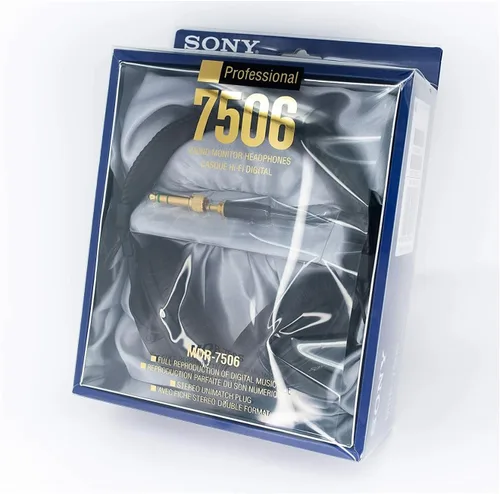Vista 5 de Sony MDR7506 MDR-7506 audífono grande profesional de diafragma con estuche blando