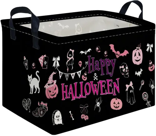 Vista 26 de FXOLCSHE - Canasta rectangular rosa de alpaca, canasta de lavandería impermeable plegable para guardería, canasta de juguetes para habitación