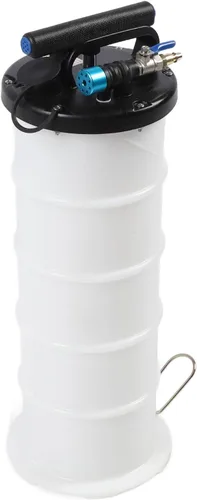 Vista 3 de Bomba extractora de aceite de 6.5L, extractor de fluido manual neumático, ideal para fluidos automotrices y cambios de aceite para automóviles