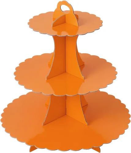 Vista 21 de Soleebee Soporte para Cupcakes de 3 Niveles, Torre de Cupcakes de Cartón, Torre de Soporte para Pasteles de Postre para Decoración de Cumpleaños