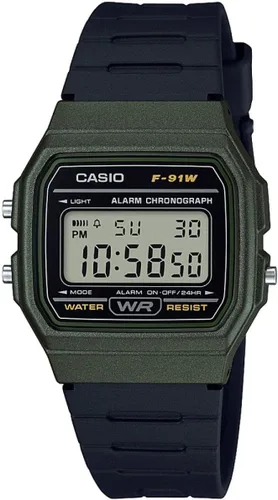 Vista 2 de Casio Unisex Watch in Resin/Acrylic Glass with Date Display and LED Light - Water Resistance & Alarm Dorado