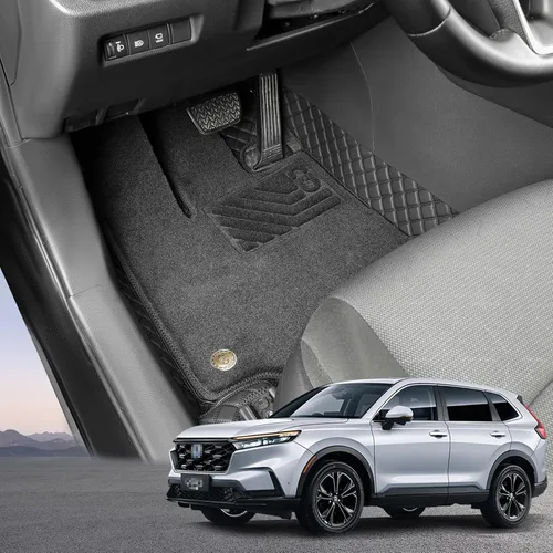 Vista 10 de EKR Alfombras personalizadas para Honda CRV 2012-2016, alfombrilla de lujo para el suelo del automóvil de la fila delantera y segunda fila