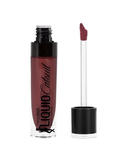Vista 17 de wet n wild Mega Last Catsuit High-Shine Liquid Lipstick Red Bad Girl's Club