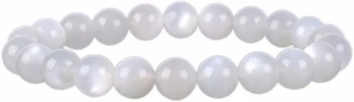 Vista 16 de Brazalete Justinstones de piedras semipreciosas, gemas de 8 mm, redondas, elástico, de 7 pulgadas, unisex Ojo de tigre azul de grado A