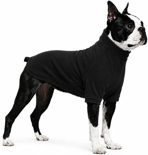 Vista 48 de Lovelonglong Sudadera para perro, otoño, invierno, clima frío, camisetas para perros pequeños, medianos y grandes, ropa de chihuahua, color negro, XS