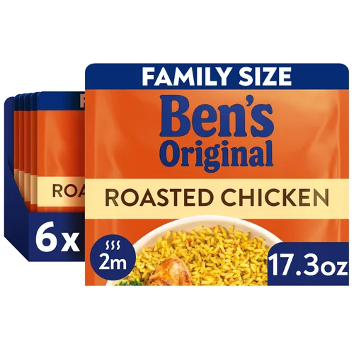 Vista 12 de BEN'S ORIGINAL READY RICE - Arroz basmati, tamaño familiar, bolsa de 17.3 onzas (paquete de 6)