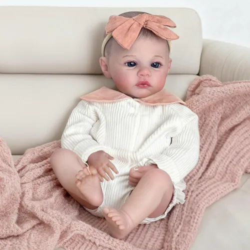 Vista 12 de FOCKOF Muñecas de Bebé Realistas Reborn - Muñecas de Bebé de la Vida Real de 18 Pulgadas Niña Muñeca de Bebé Realista con Accesorios para 3+ Años