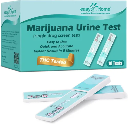 Vista 8 de Easy@Home Kit de Prueba de Drogas THC para Orina - Kit de Prueba de Marihuana Paquete de 3, Nivel de Corte de 50 ng/ml THC Panel Individual en Casa