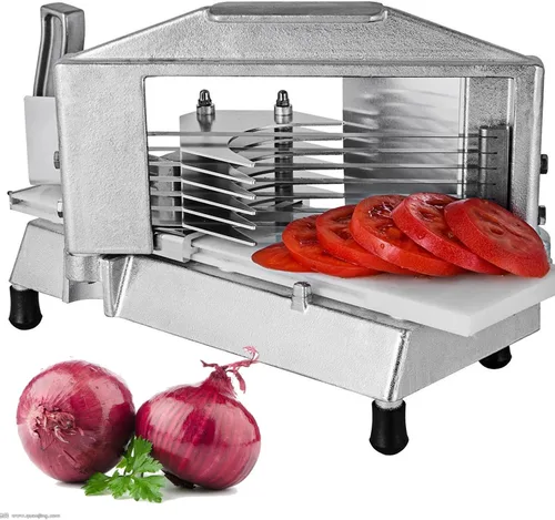 Vista 10 de VEVOR - Cortador de tomate comercial de 1/4 de pulgada con tabla de cortar integrada para restaurante o uso doméstico