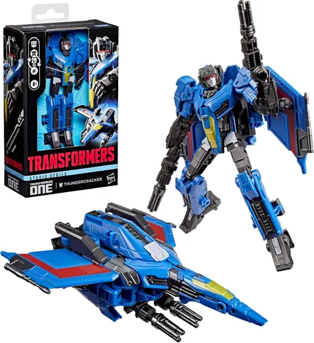 Vista 4 de Transformers Studio Series ONE Thundercracker, figura de acción de conversión de lujo de 5.25 pulgadas, juguetes robot para mayores de 8 años