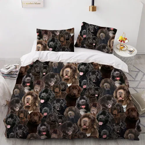 Vista 17 de Juego de funda de edredón de Malinois belga, juego de ropa de cama decorativo de 3 piezas con 2 fundas de almohada, funda de edredón suave, juego