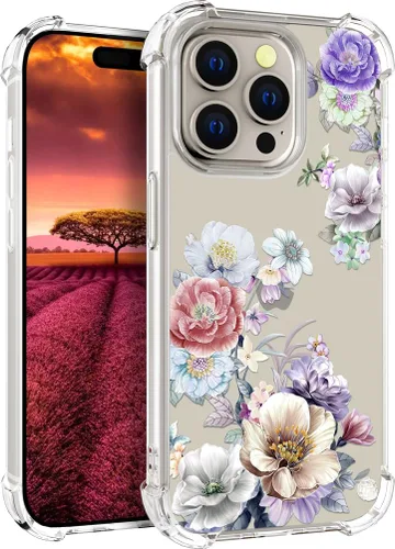 Vista 51 de Funda compatible con iPhone 15, bonita funda transparente para mujer, funda de silicona transparente para teléfono, color negro, tigre poderoso