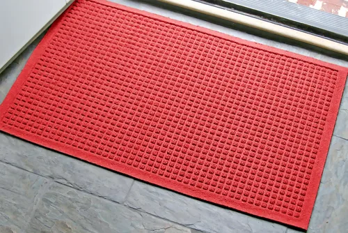 Vista 3 de Tapete de entrada Andersen Waterhog Fashion de fibra de polipropileno para interior/exterior, goma SBR, 3/8” pulgadas de grosor., Bluestone, 1